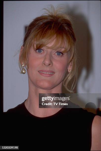 Actress Sarah Lancashire photographed at the BAFTA TV Awards, circa 1998.