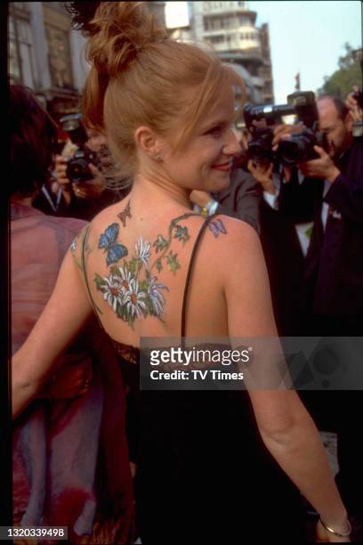 Actress Patsy Palmer, best known for portraying Bianca Butcher in Eastenders, arriving at the BAFTA TV Awards, circa 1998.
