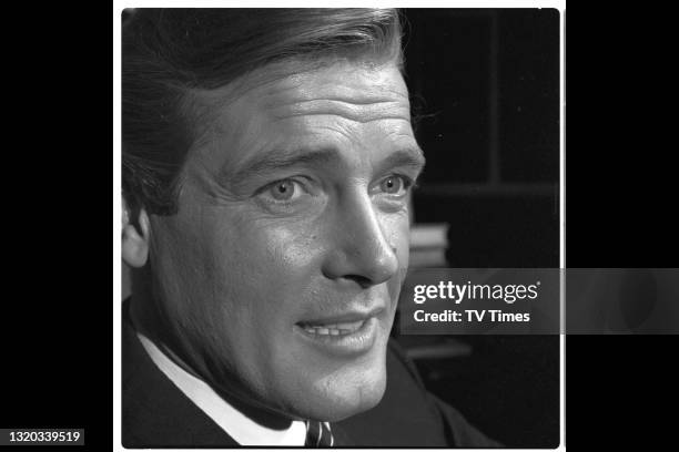 Actor Roger Moore, best known for his roles in television series such as The Saint and The Persuaders, as well as the James Bond film franchise,...