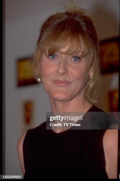 Actress Sarah Lancashire photographed at the BAFTA TV Awards, circa 1998.