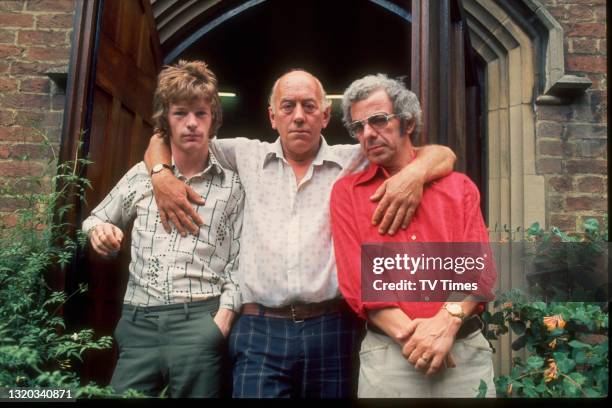 Jim Davidson, John Junkin and Barry Cryer, circa 1976.