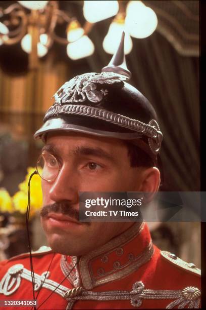 Actor Simon Callow in character as The Prince in the Sunday Drama episode Wings Of Song, circa 1978.