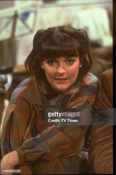 Actress Brenda Blethyn in character as Alison Little on the set of sitcom Chance In A Million, circa 1984.