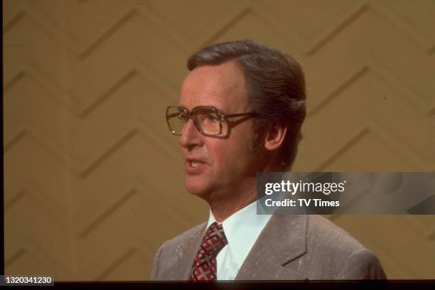 Host Nicholas Parsons on the set of game show Sale Of The Century, circa 1979.