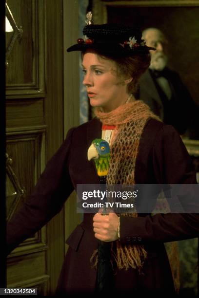 Actress Julie Andrews in character as Mary Poppins during her television special Julie: My Favorite Things, circa 1975.