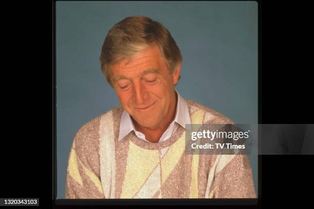 Television presenter Michael Parkinson, circa 1985.