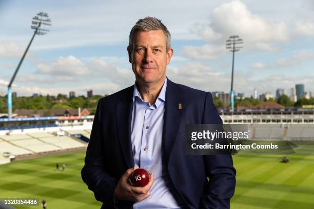 Ashley Giles, Managing Director of England Cricket poses for pictures during a media event to mark the launch of IG as an Official Partner of England...