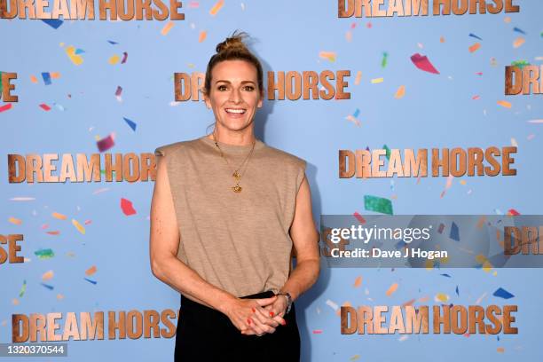 Gabby Logan attends the "Dream Horse" special screening at Vue Leicester Square on May 27, 2021 in London, England.