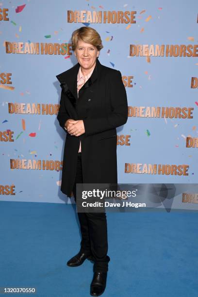 Clare Balding attends the "Dream Horse" special screening at Vue Leicester Square on May 27, 2021 in London, England.