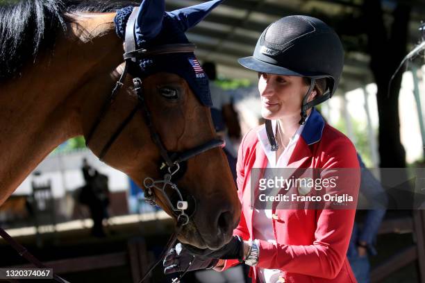 Show jumping champion rider of the United States Equestrian Team and daughter of musicians Bruce Springsteen and Patti Scialfa, Jessica Springsteen...