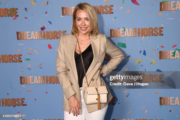 Laura Hamilton attends the "Dream Horse" special screening at Vue Leicester Square on May 27, 2021 in London, England.