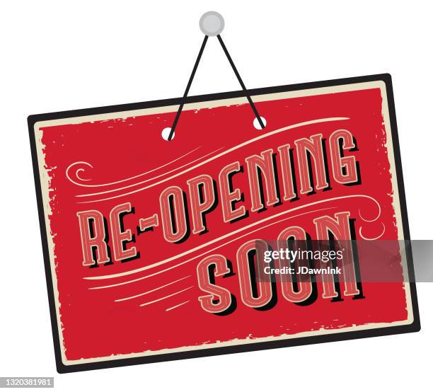 Opening Soon Window Sign Opening Soon Sign Photos and Premium High Res Pictures - Getty Images