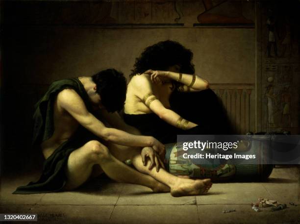 Lamentations over the Death of the First-Born of Egypt, 1877. Artist Charles Sprague Pearce.