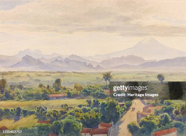 View of Cuernavaca, late 19th-early 20th century. Artist Henry Otto Wix.