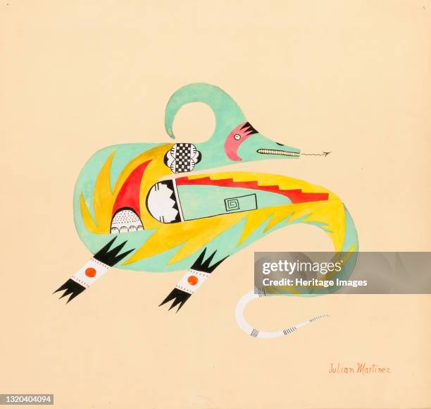 Avanyu, circa 1923. Artist Julian Martinez.