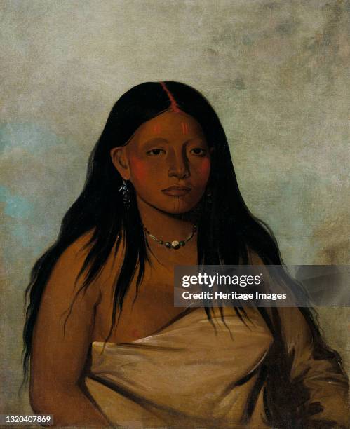 ShÈ-de-ah, Wild Sage, a Wichita Woman, 1834. Artist George Catlin.