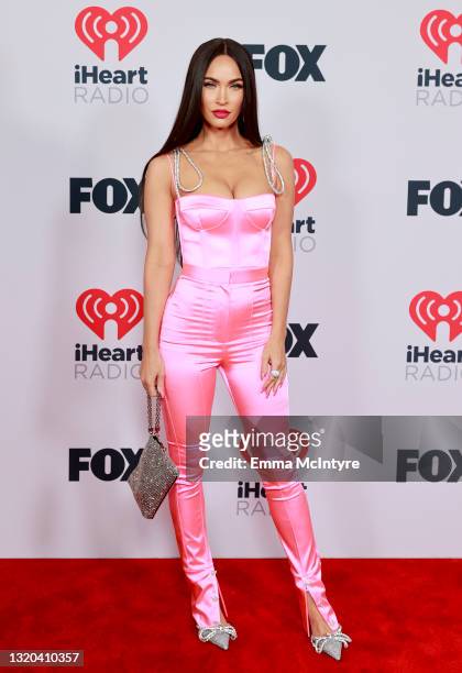 Megan Fox attends the 2021 iHeartRadio Music Awards at The Dolby Theatre in Los Angeles, California, which was broadcast live on FOX on May 27, 2021.