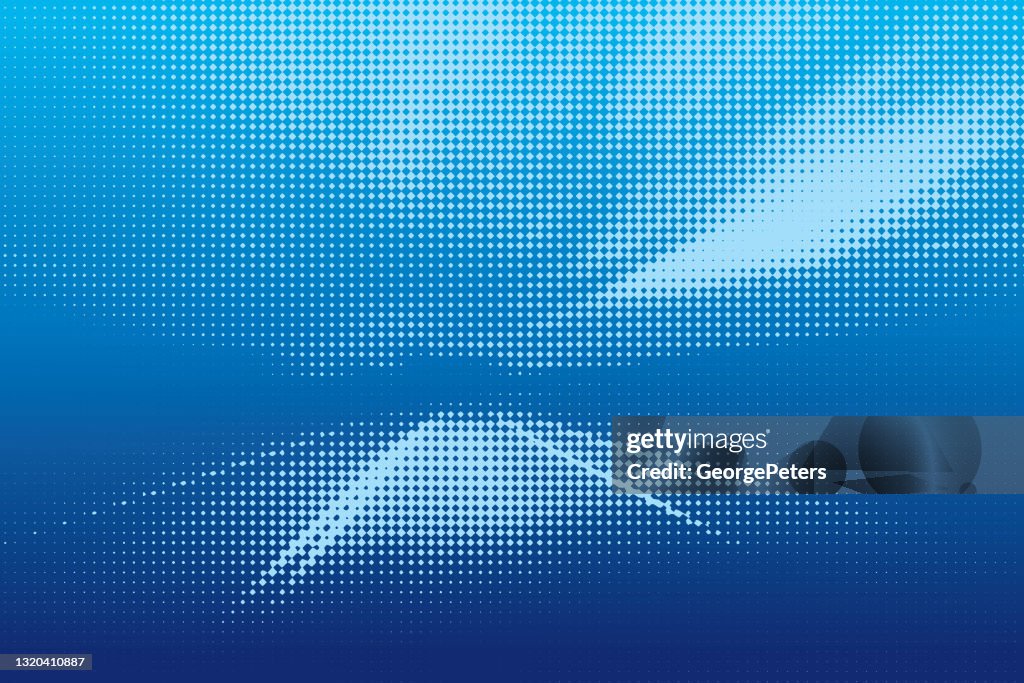 Dot Halftone Pattern of highway at night