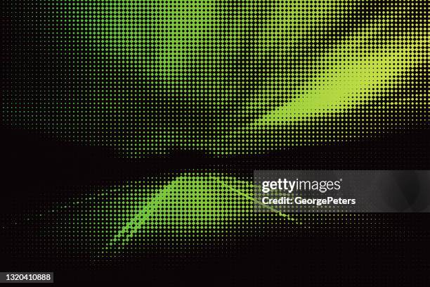 dot halftone pattern of highway at night - dark storm clouds stock illustrations