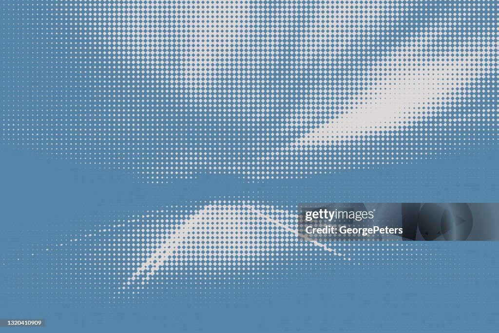 Dot Halftone Pattern of highway at night