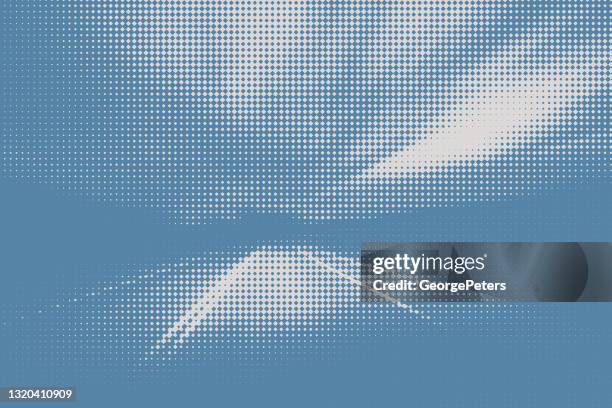 dot halftone pattern of highway at night - screen printing background stock illustrations