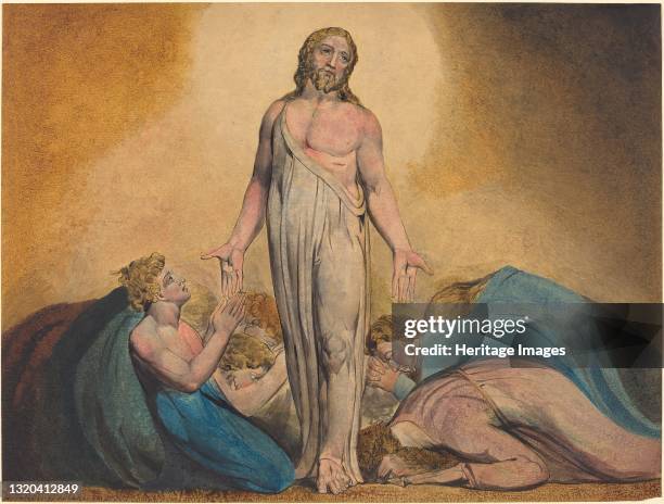 Christ Appearing to His Disciples After the Resurrection, circa 1795. Artist William Blake.