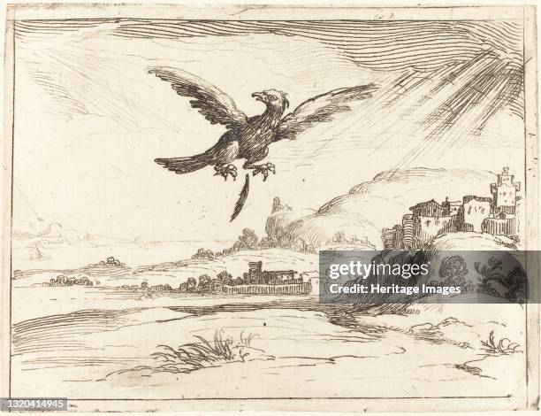 Eagle Losing an Old Feather, 1628. Artist Jacques Callot.