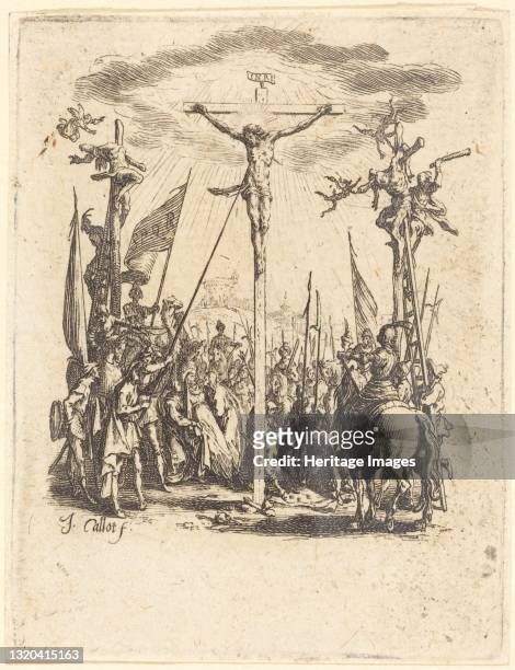 The Crucifixion, circa 1624/1625. Artist Jacques Callot.