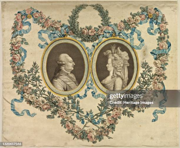 Louis XVI and Marie-Antoinette. Artist Unknown.