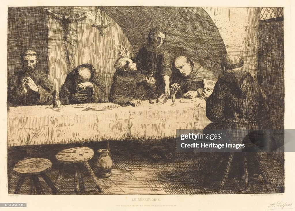 The Refectory (Le Refectoire). Creator: Alphonse Legros.