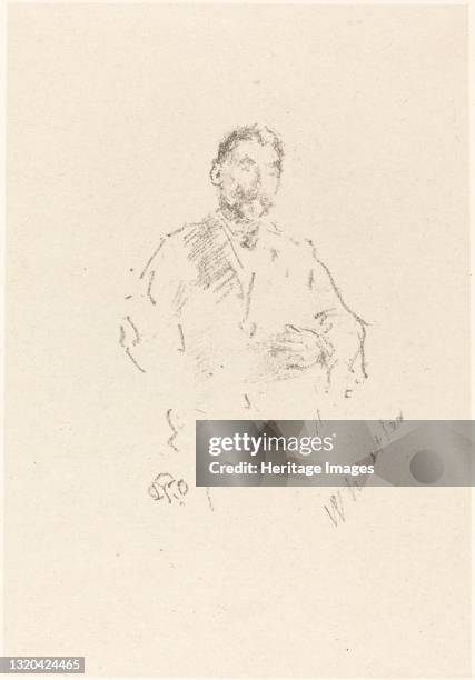 StÈphane MallarmÈ, No. 2, 1892. Artist James Abbott McNeill Whistler.