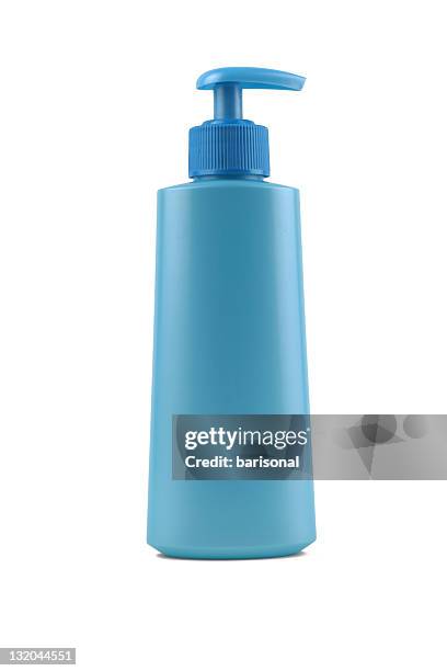 shampoo-behälter - shampoo bottle white background stock-fotos und bilder