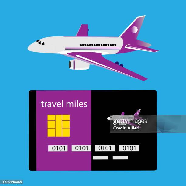 travel miles - first class plane stock illustrations