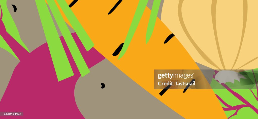 Vegetable abstract pattern