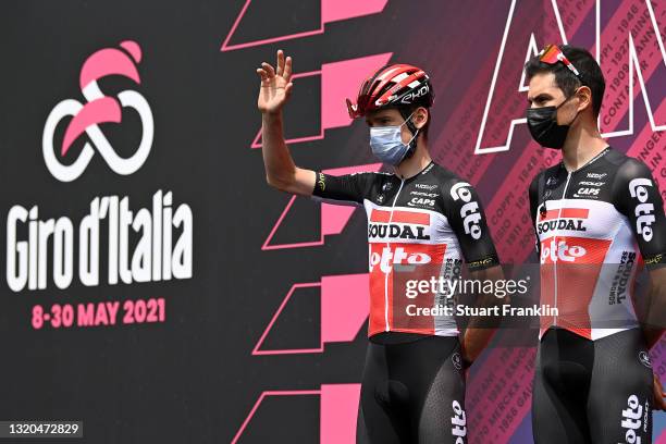 Harm Vanhoucke of Belgium and Team Lotto Soudal at start during the 104th Giro d'Italia 2021, Stage 19 a 166km stage from Abbiategrasso to Alpe di...