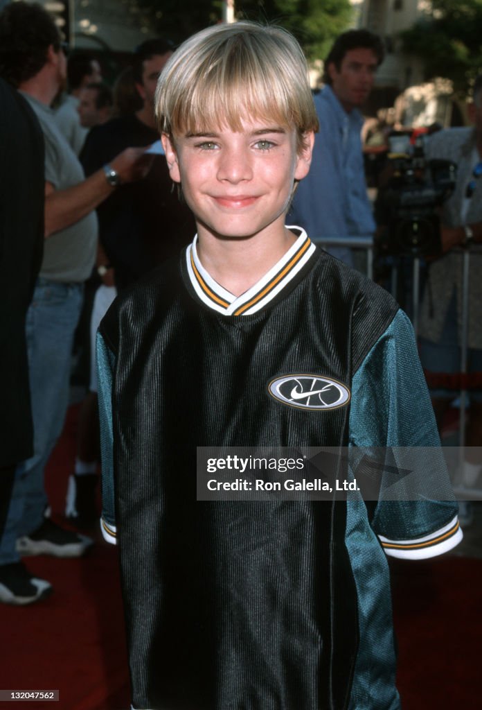 David Gallagher sighting at Mann Village Theater for the premiere of "Wrongfully Accused" - August 19, 1998