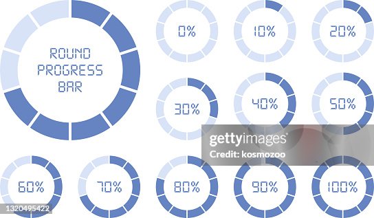 Progress Bar Ruler Rounded Progress Bar High-Res Vector Graphic - Getty Images