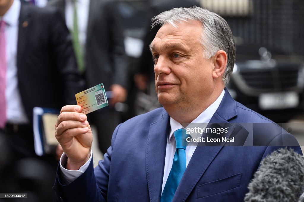 Boris Johnson Meets Hungarian PM Orban At Downing Street