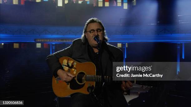 In this image released on May 28 Country music superstar and 22 time Grammy Award winner Vince Gill performs at the 2021 National Memorial Day...