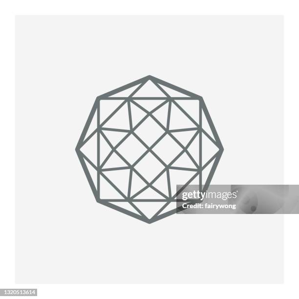 gem vector icon - sapphire logo stock illustrations