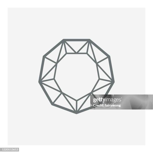 gem vector icon - sapphire logo stock illustrations