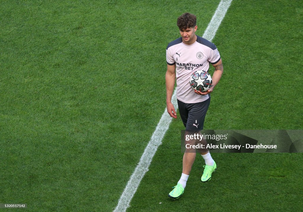 Manchester City FC Training Session and Press Conference - UEFA Champions League Final 2021