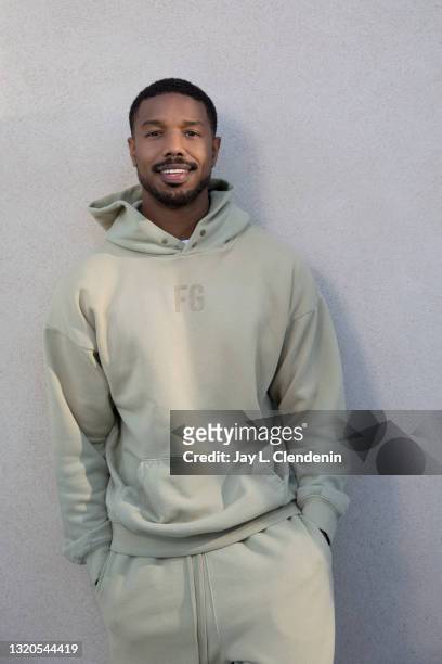 Actor Michael B. Jordan is photographed for Los Angeles Times on April 29, 2021 in Los Angeles, California. PUBLISHED IMAGE. CREDIT MUST READ: Jay L....
