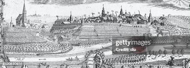 marbach am neckar, birthplace of friedrich schiller, panorama with river neckar - vineyard stock illustrations