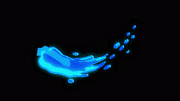 4k Hand Drawn Cartoon Water Liquid Explosion Animation With Alpha Channel  2d Anime Manga Flash Fx Comic Elements Backgorund Prerendered Just Drop The  Clip Straight Into Your Project Ideal For Game Developers