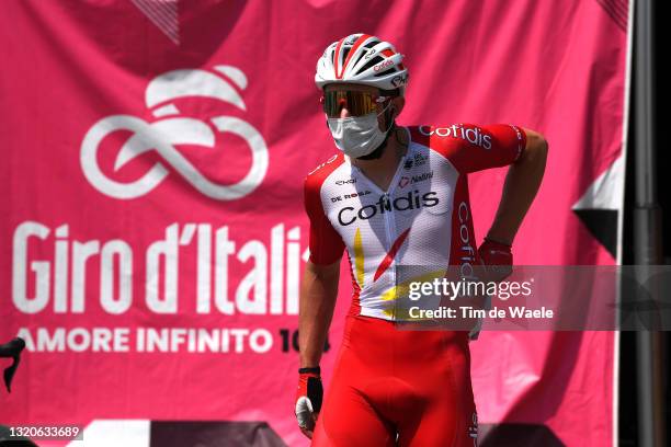 Simone Consonni of Italy and Team Cofidis at start during the 104th Giro d'Italia 2021, Stage 20 a 164km stage from Verbania to Valle Spluga - Alpe...