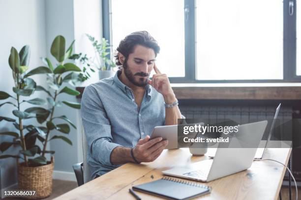 businessman working from home office - furniture trader stock pictures, royalty-free photos & images