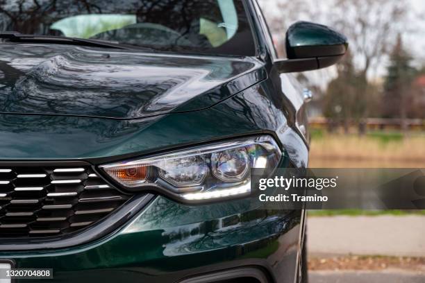 headlight with blinker in a car - car blinker stock pictures, royalty-free photos & images