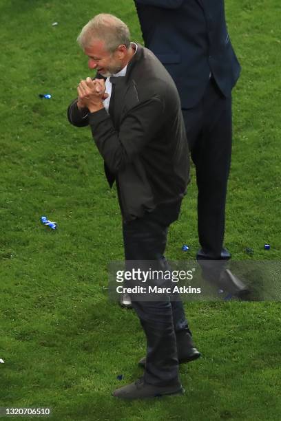 Roman Abramovich, Owner of Chelsea celebrates following his team's victory in the UEFA Champions League Final between Manchester City and Chelsea FC...