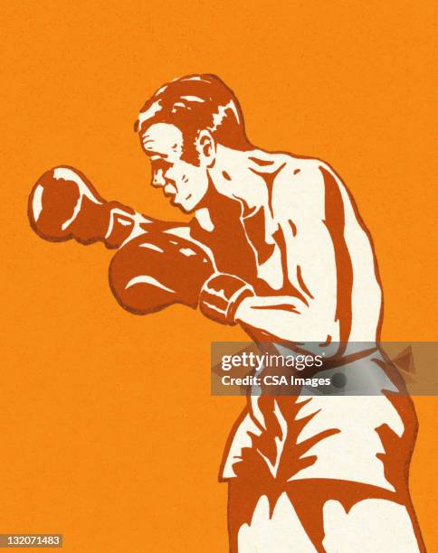 stockillustraties, clipart, cartoons en iconen met boxer - boxer vintage